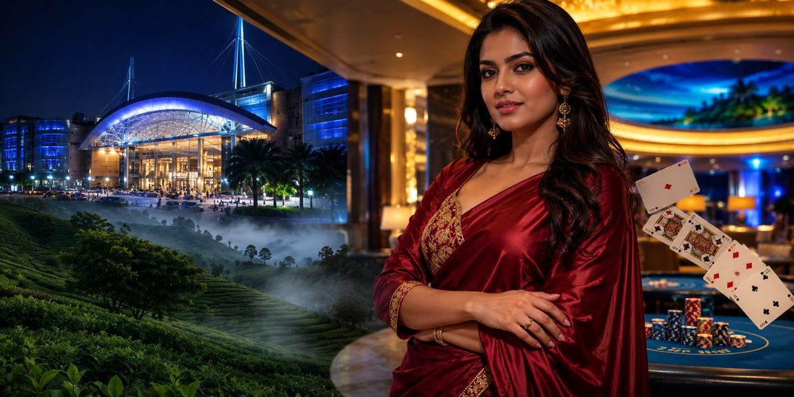 ঢাকায় চা বাগানের পাশে পোকার গেম উপভোগ করছেন একজন বাংলাদেশি ব্যবহারকারী