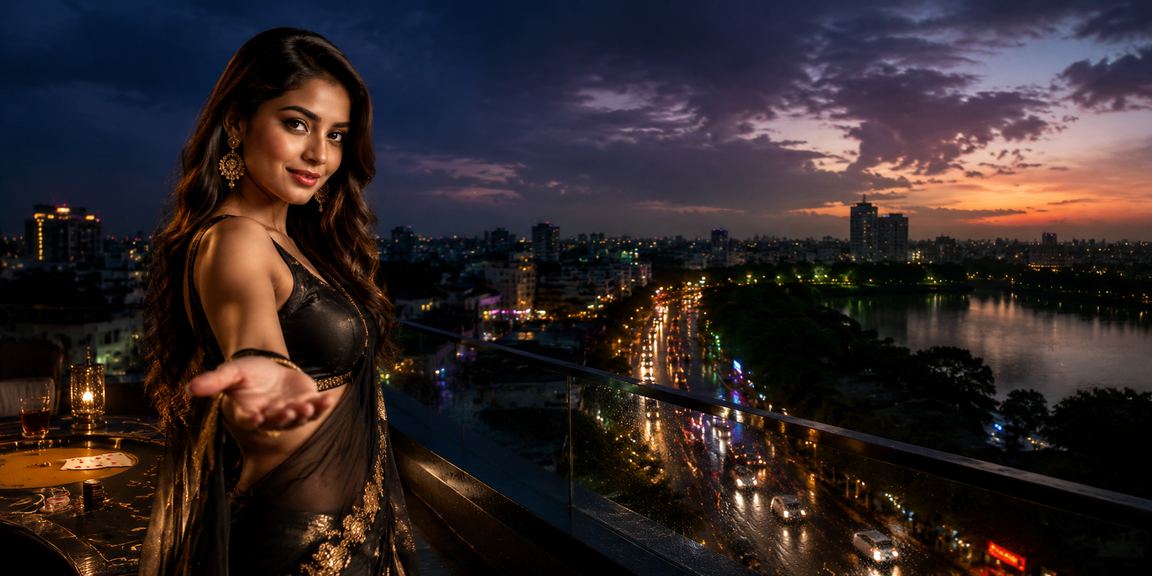 ঢাকায় নিয়ন আলোয় মোবাইলে তিন পাত্তি খেলছেন একজন ব্যবহারকারী